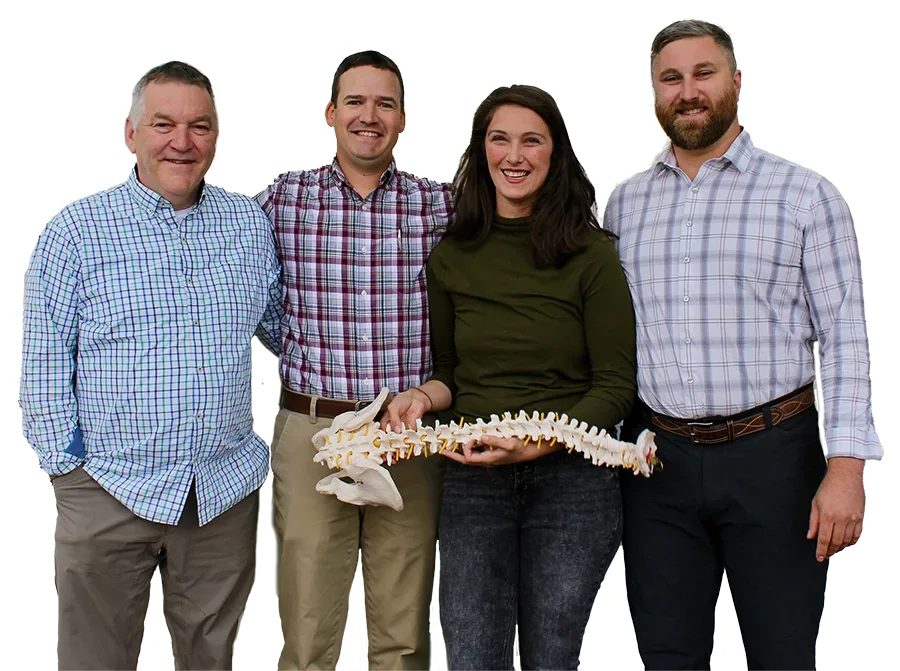 Chiropractor Wausau WI Scott Bautch Aaron Johnson Alexis Bautch Matt Bautch Cut Out 2